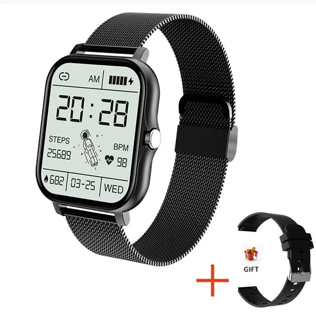 Smartwatch Esportivo Relógio Fitness Monitor de Saúde À Prova D'Água Chamada BT Relógios de Pulso para Homens Mulheres iOS Android Telefone 2026