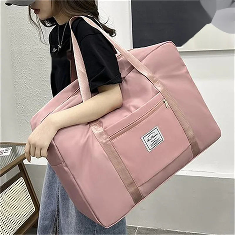 Large Capacity Folding Travel Bags Waterproof Luggage Tote Handbag...