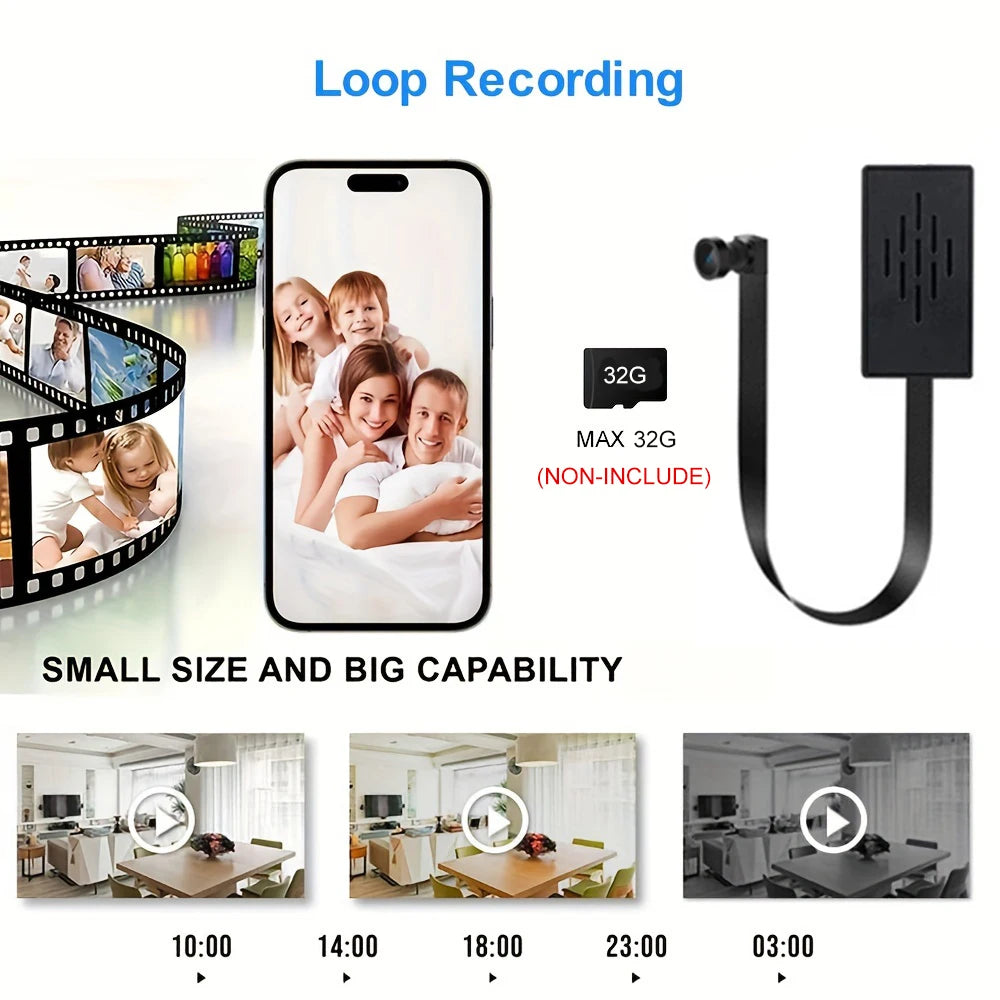 Mini Camera 1080P HD WiFi Wireless Motion Detection P2P Remote