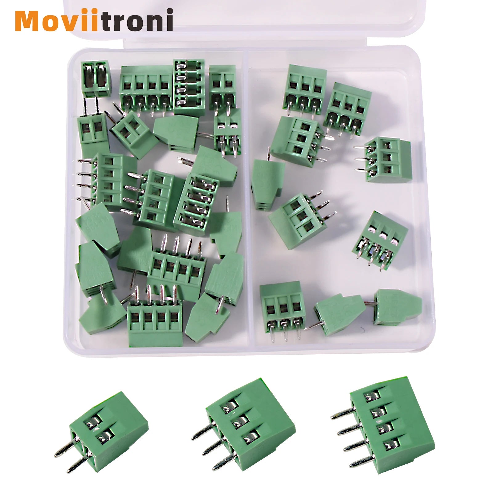 Kit Conector Bloco Terminal Parafuso PCB WonderNest 30pçs