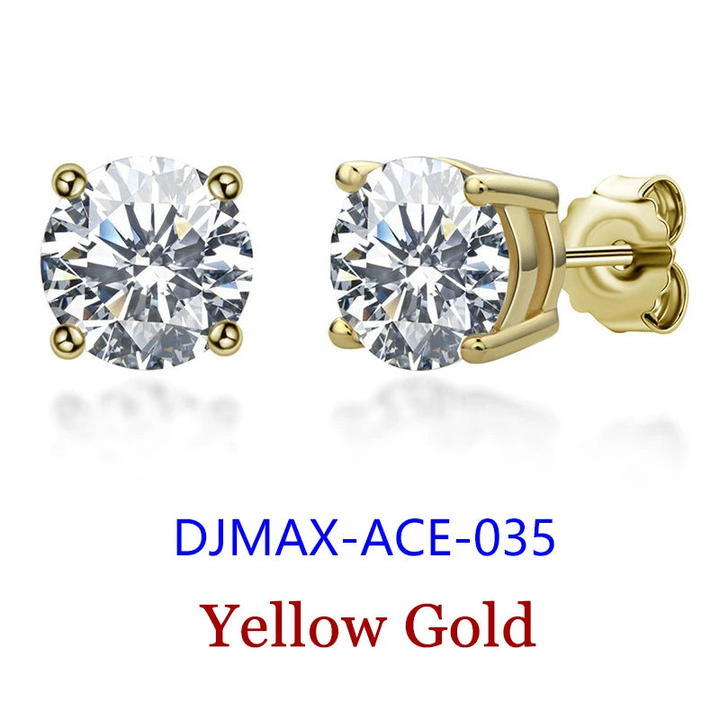 Brincos Moissanite Diamante 0.5-2ct Premium Feminino Original Prata Esterlina 925 Fecho de Rosca Brinco Moissanite Feminino 2026