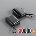 Power Bank 500000mAh 120W Grande Capacidade 4 em 1 Cabos Display