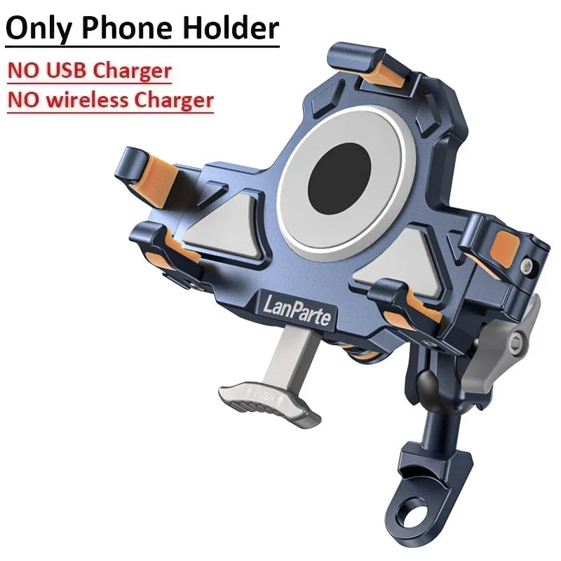 Suporte de Celular para Motos à Prova de Choque de Metal WonderNest
