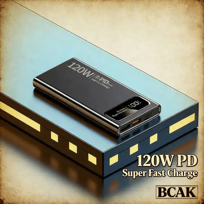 Power Bank 20000mAh 120W Super Fast Charging Portable Large Capacity