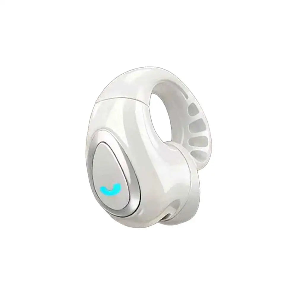 Open-Ear Air Conduction Earbuds Bluetooth 5.4 Clip-On Single Headset HIFI Stereo Sound Waterproof Sport/Running Mini Earphone