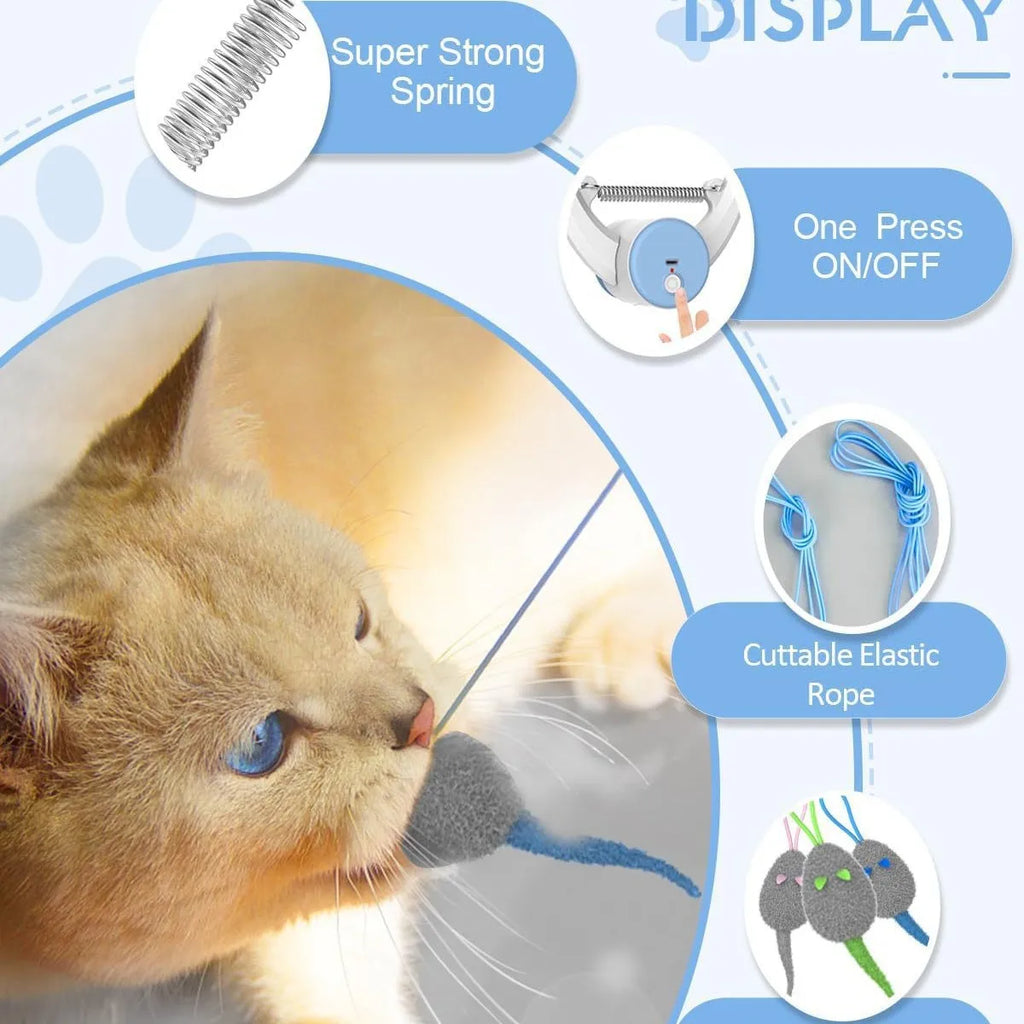 Brinquedo para Gatos Balanço Disco Pegajoso Elástico Pendurar na Porta Corda Longa para Gatos Provocador Acessórios para Gatos Brinquedo para Gatinhos