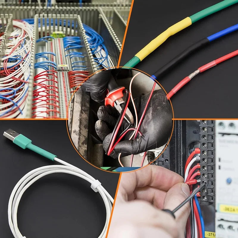 WonderNest Kit de Tubos Termo Retráteis Coloridos 164 Peças Embalado