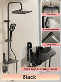Digital LED Luxury Rain Shower System Full Set