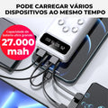 Power Bank 27000mAh Carregador Portátil com Magnetic Support para...