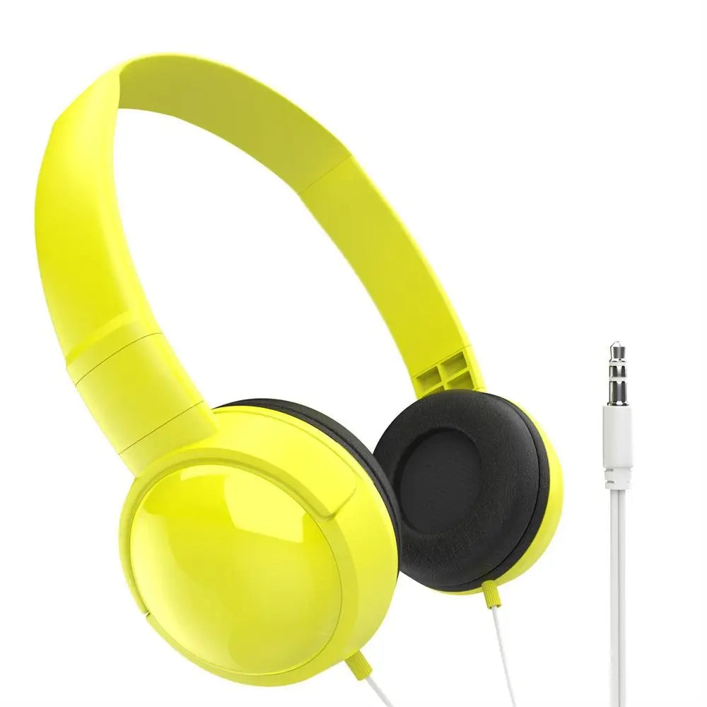 Fone de ouvido intra-auricular com fio HiFi Estéreo Música Estéreo 3.5mm Headset Ajustável Áudio Bass Fone de ouvido Macaron Tablet