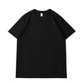 Camiseta de verão feminina algodão 2026 cor sólida solta camiseta casual coreana tops malha regata manga curta gola redonda feminina blusas