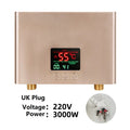 Aquecedor de Água Instantâneo 110V/220V 3000W/5500W Aquecedores Elétricos de Parede para Chuveiro de Água Quente de Banheiro e Aquecimento de Cozinha Doméstica