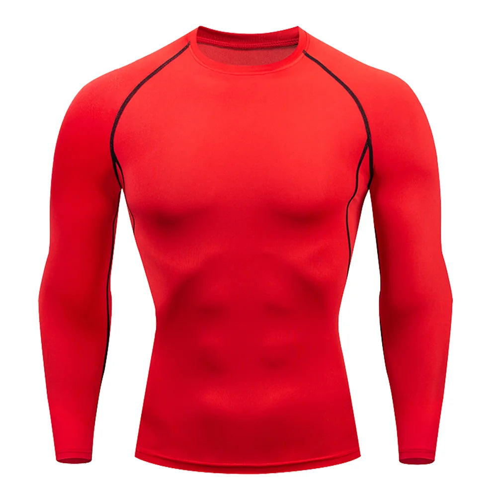 Camiseta Bodybuilding Manga Longa — Compressão e Performance