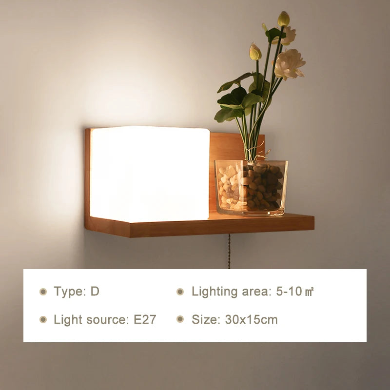 WonderNest Wood Wall Lamp White LED 12W