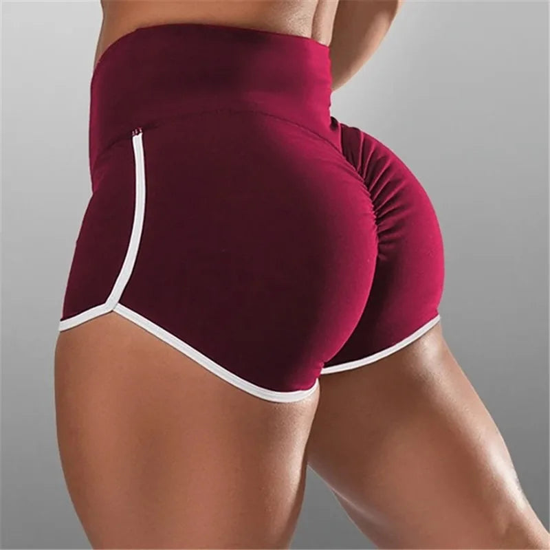 Shorts femininos de verão para esportes, fitness, academia, shorts skinny justos, shorts casuais de ioga, shorts de cintura baixa elásticos, roupa de ginástica