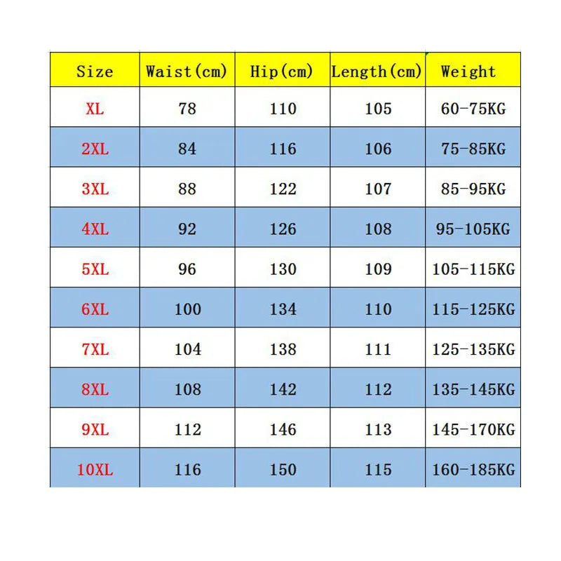10XL Calça Casual Grande Masculina Plus Size Camuflada Folgada Perna Larga Streetwear Calças Masculinas Tamanhos Grandes
