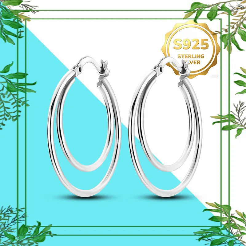 Brincos Femininos Pendentes 100% Genuínos em Prata Esterlina 925 Hipoalergênicos Luxuosos Elegantes Joia Fina Presente de Aniversário para Ela