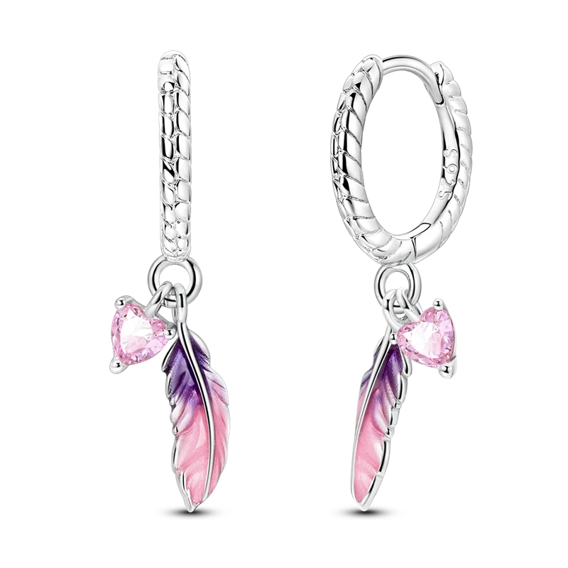 Orstarry 925 Sterling Silver Crystal Circular Eardrops Drop Earrings Women Earrings Charm Fashion Versatile Party Jewelry Gifts