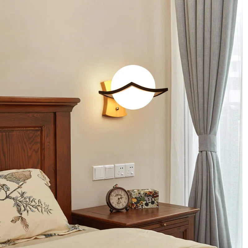 WonderNest Wood Wall Lamp White LED 12W