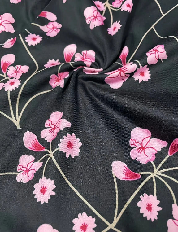 Women's Elegant and Fashionable Floral Print Leggings, Stylish Women's Basic Layer Long Pants