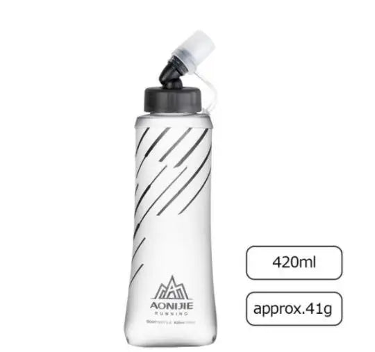 AONIJIE 250ML 600ML Foldable Silicone Soft Flask Water Bottle for Outdoor Sport Traveling Running Kettle Hydration Pack Bag Vest