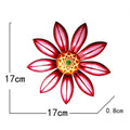 Decoração de flor de metal