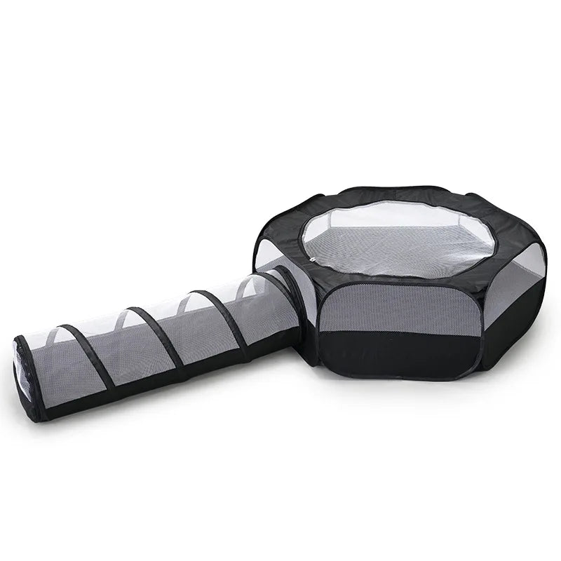 New Arrival  Tunnel Rabbit Cage Two-Piece Set  Nest Toy Stackable Pet Supplies  House Couch Tent Dog Bed Pet Accesso...
