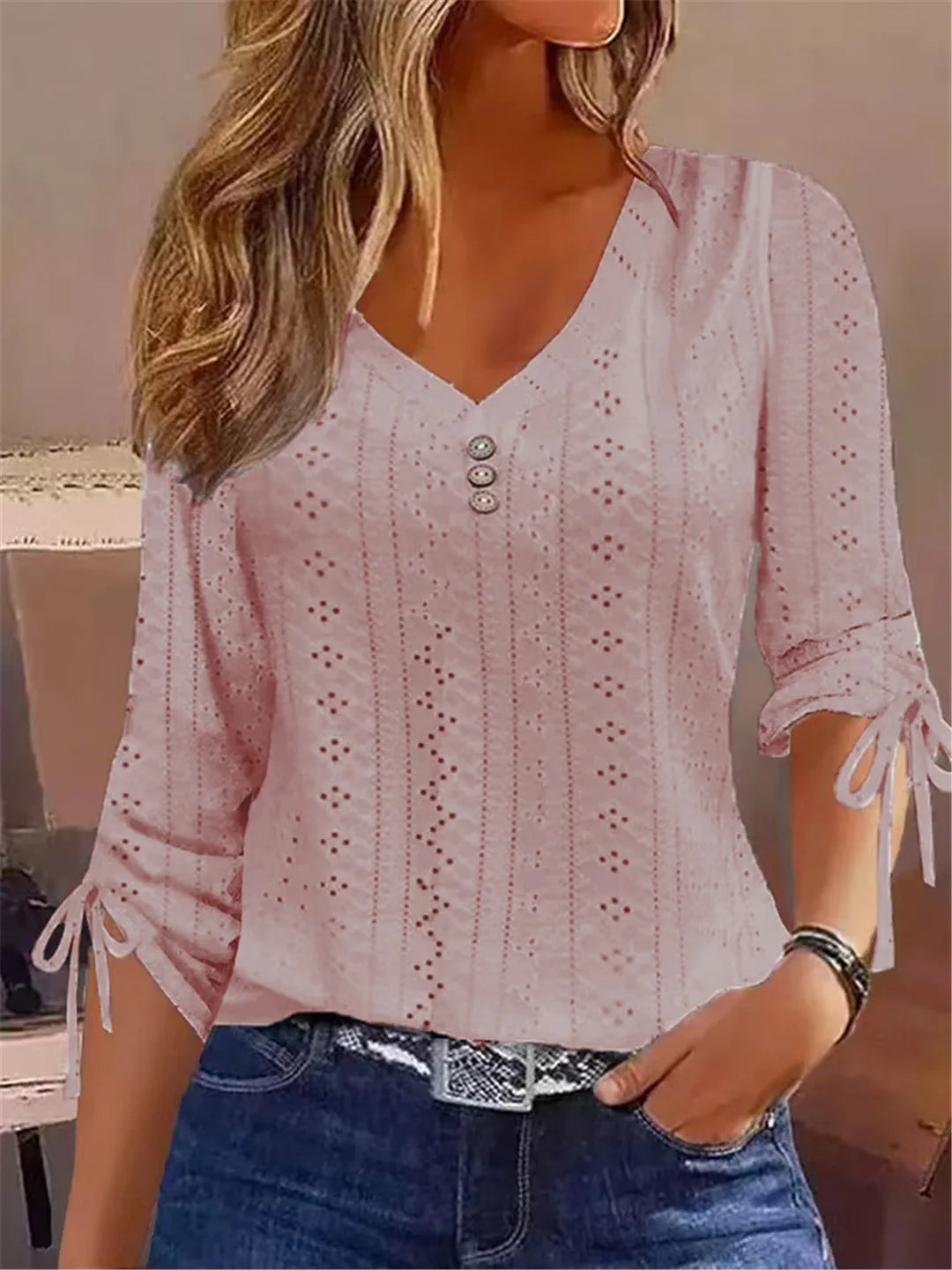 Camisa de Renda Sólida Blusas Femininas Camisetas Roupas Primavera Outono Básica Coreana Branca Blusa Vintage Feminina Roupas Y2K Pulôver Camiseta - SY2307255 Branca XL