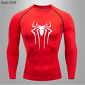 Camiseta Compressão Masculina Spider — Performance e Visual Único