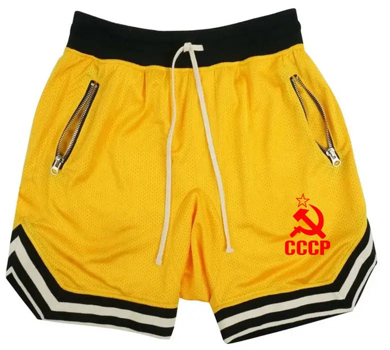 Summer CCCP Russia Men's Casual Fashion Basketball Shorts Brand...