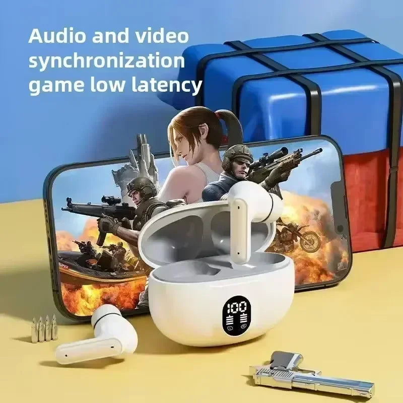 NEW Headset TWS Wireless Headphones Game Bluetooth Headphones with Microphone Noise Reduction High Fidelity Bass Earphones