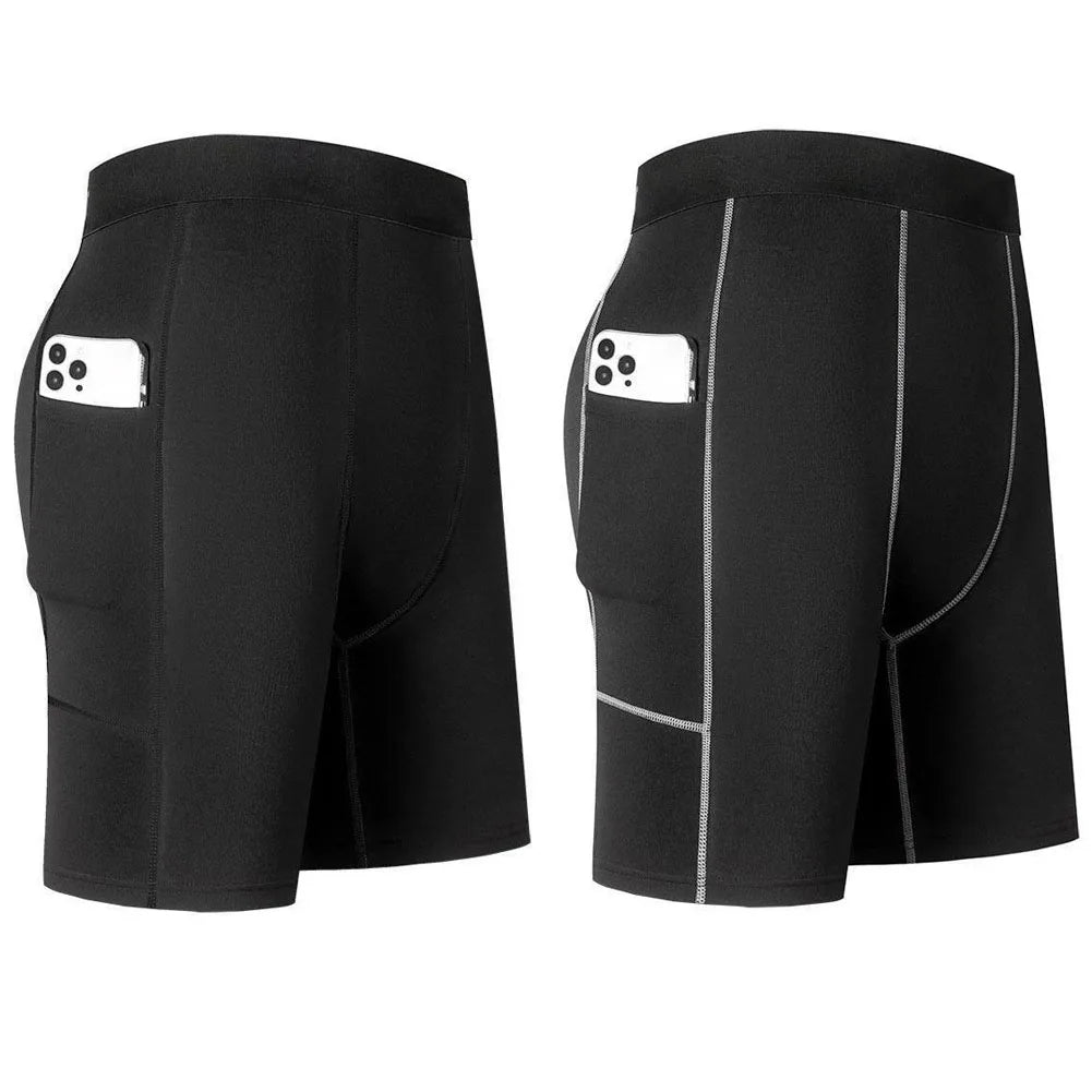 Men‘s Compression Short Pants Elastic Quick Dry Running Fitness...