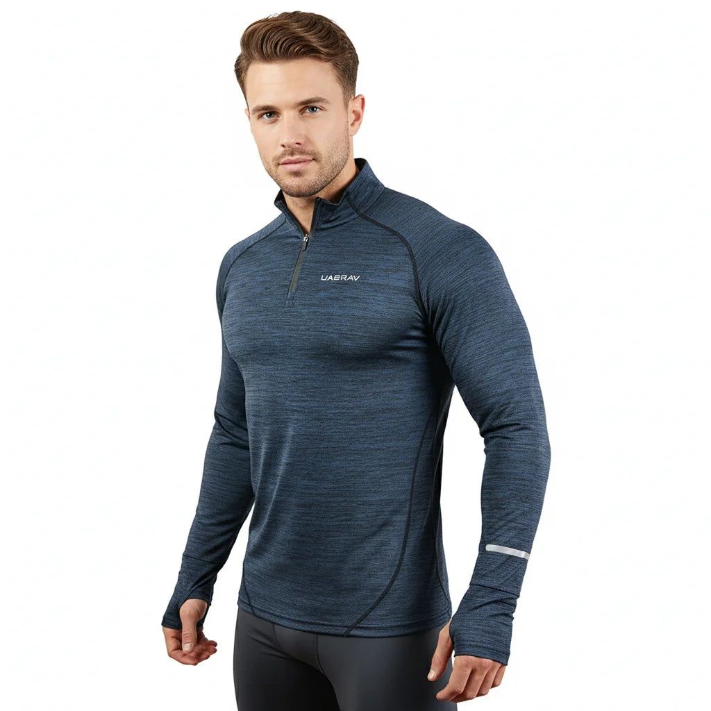 Camiseta Compressão Masculina Manga Longa — Corrida e Academia