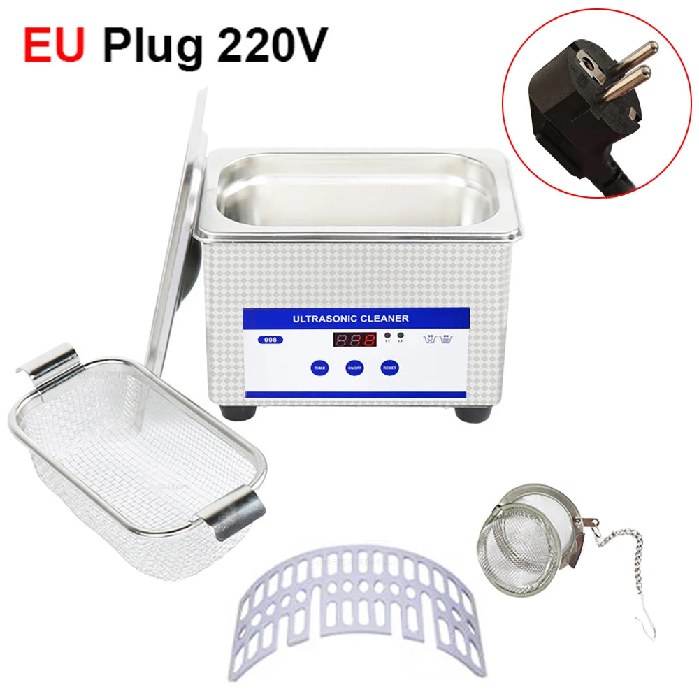 Ultrasonic Cleaner Ultrasound Glasses Jewelry Cleaner 40KHZ High...