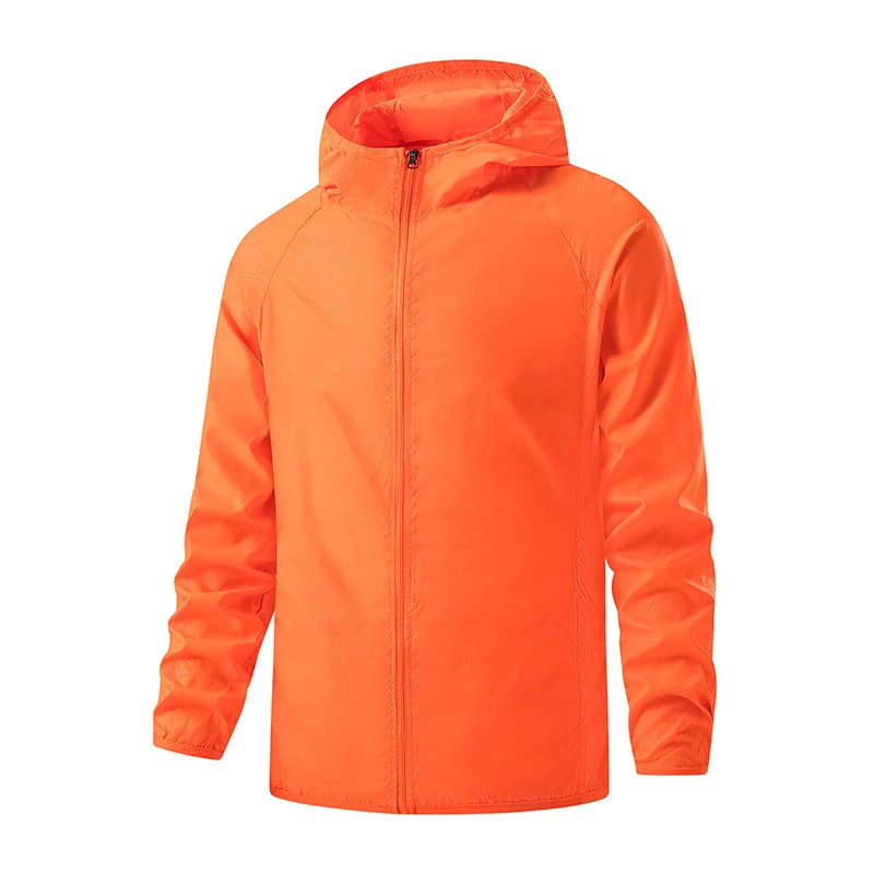 JNLN Jaquetas Unissex para Caminhada Impermeável Proteção Solar Corta-Vento Masculino Feminino Acampamento Escalada Ao Ar Livre Capa de Chuva Roupas Portáteis