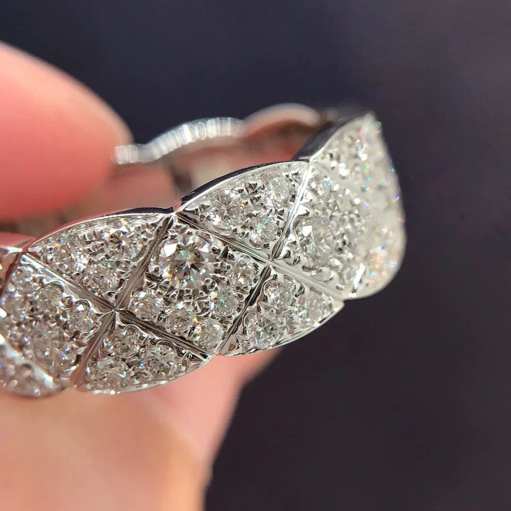 Anéis de Luxo Tudo Moissanite Prata 925 Banhado a Ouro 18K Diamante de Laboratório Para Homens Anel Hiphop Joias Finas