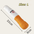 Brinquedo de Pelúcia Engraçado para Pets Cigarro Fumaça Grande Squeak para Cães Brinquedo Interativo de Mastigar Molar Resistente à Mordida Falso Cigarro Brinquedo para Cães