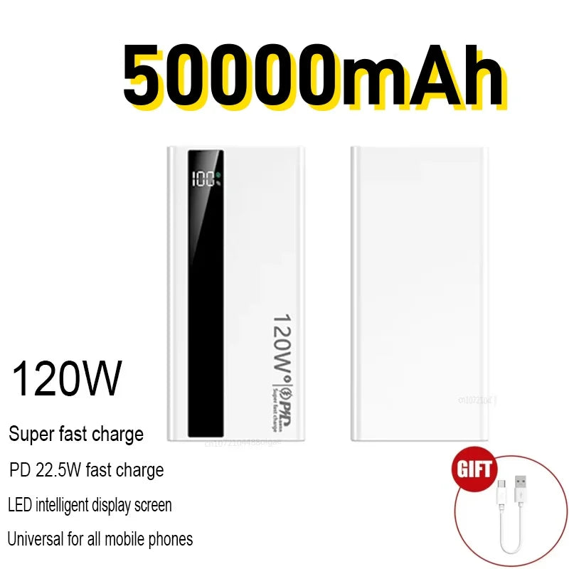 Power Bank 500000mAh 120W Fast Charging Large Capacity Long Endurance