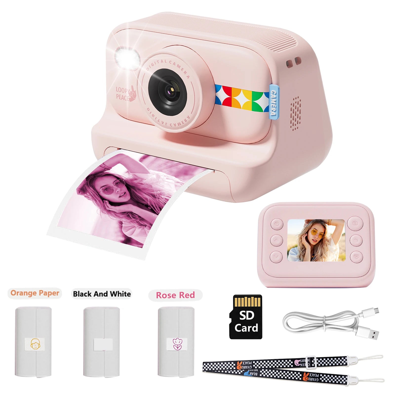 Color Instant Print - Camera for - kids, Christmas Birthday