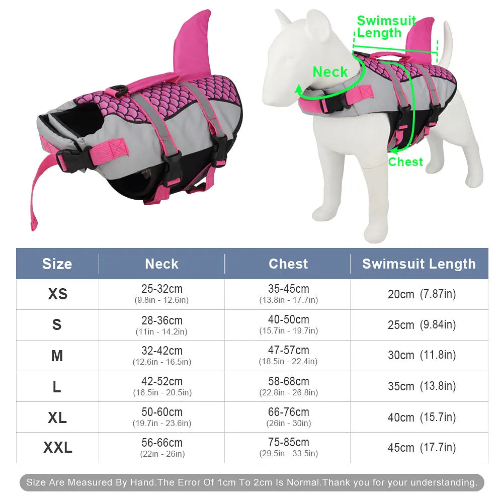 Colete Salva-Vidas para Cães, Roupa de Banho para Animais de Estimação, Colete Salva-Vidas, Arnês para Natação, Verão