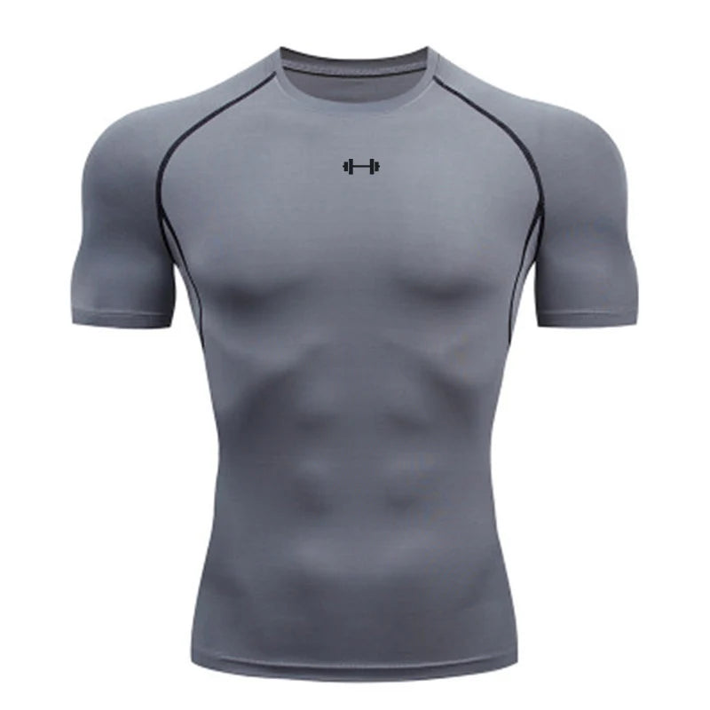 Camiseta Bodybuilding Masculina — Compressão e Estilo na Academia