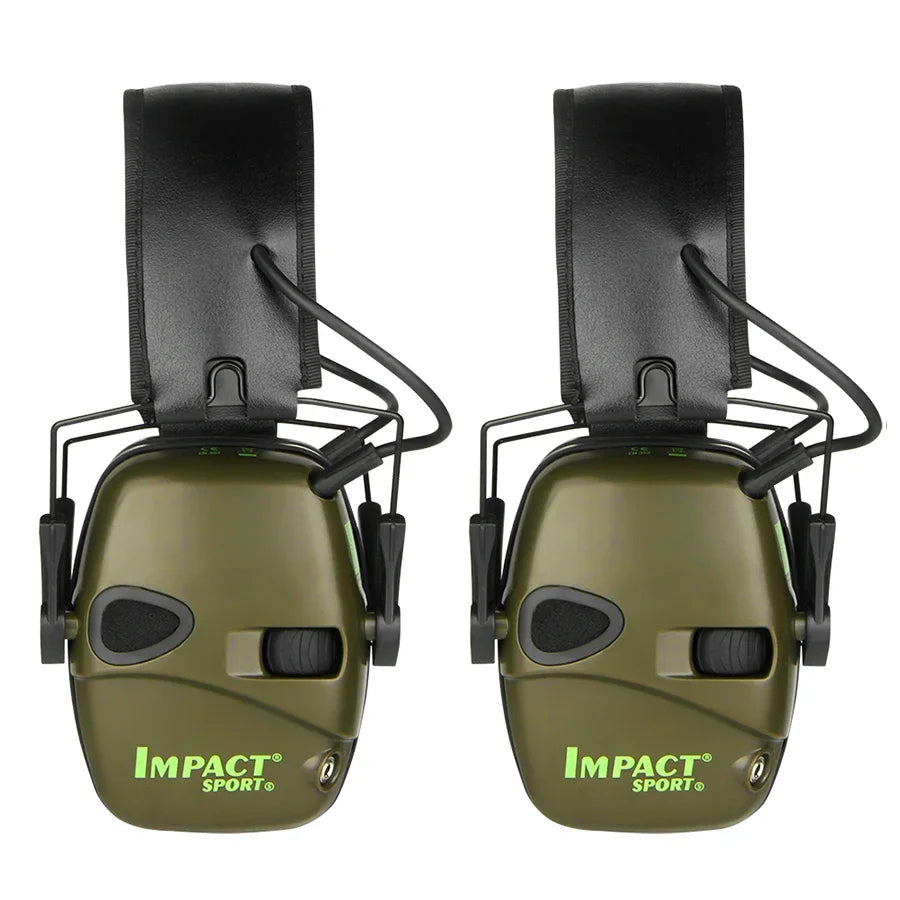 Novo Headset Eletrônico de Tiro para Proteção Auditiva, Fones de Ouvido com Redução de Ruído, Protetor Auricular Tático Ativo para Caça