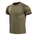 Camiseta Tática Masculina Manga Curta — Resistente e Respirável