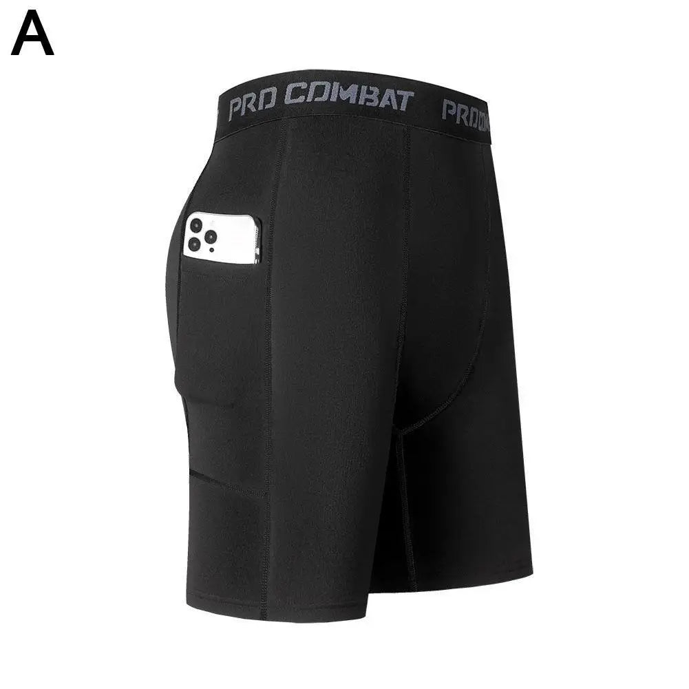 Men‘s Compression Short Pants Elastic Quick Dry Running Fitness...