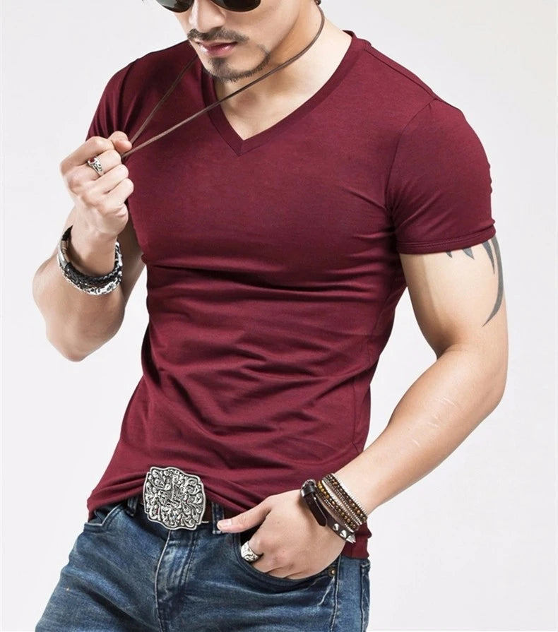 2026 MRMT Brand New Camiseta Masculina 10 cores Camisetas Fitness Masculinas Gola V Camiseta Masculina Roupa Masculina Camisetas S-5GG Tops