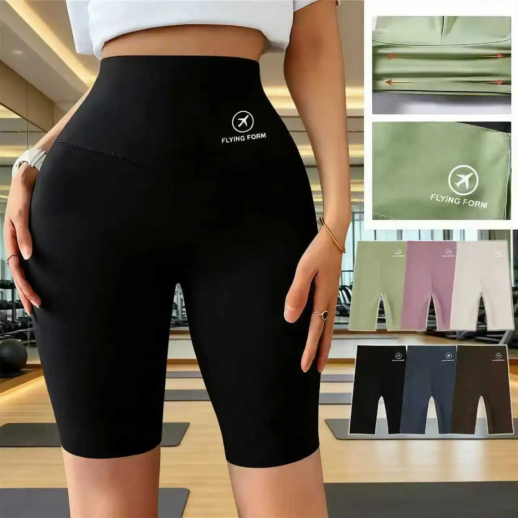 2026 Novo Shorts Esportivo Feminino de Cintura Alta para Ciclismo, Corrida, Fitness e Yoga shorts de academia