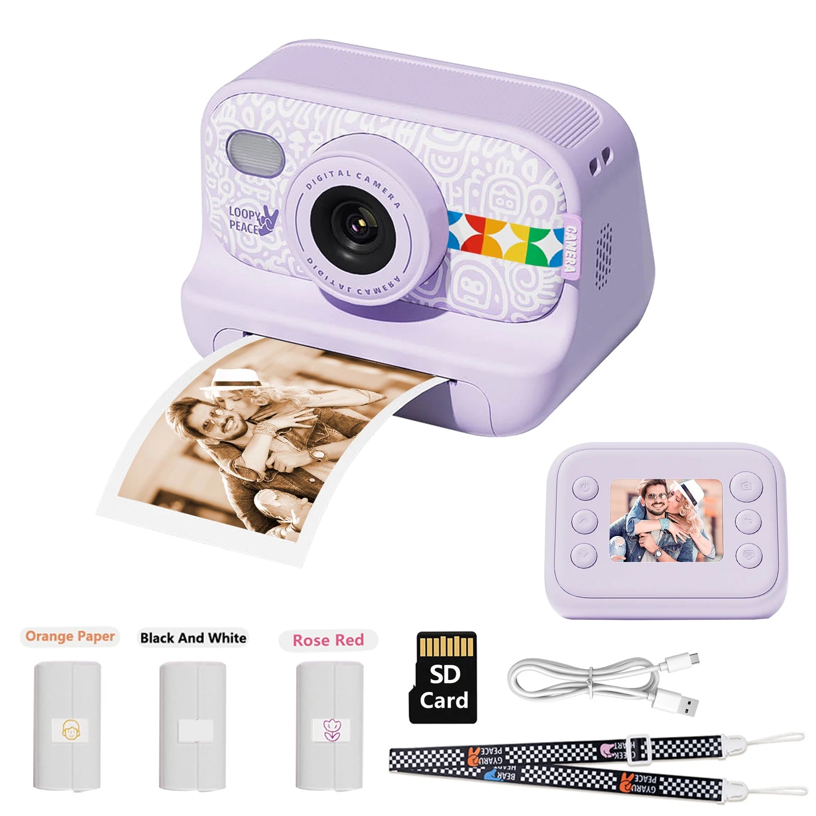 Color Instant Print - Camera for - kids, Christmas Birthday