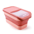 Recipiente Dobrável para Ração de Cães e Gatos de 6/15 Litros, Caixa para Ração Seca de Gatos com Tampas, Recipientes Herméticos para Armazenamento de Grãos e Arroz de Cozinha