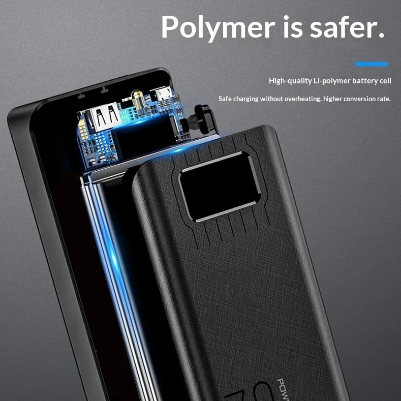 Power Bank 30000mAh Fast Charging Large Capacity Digital Display