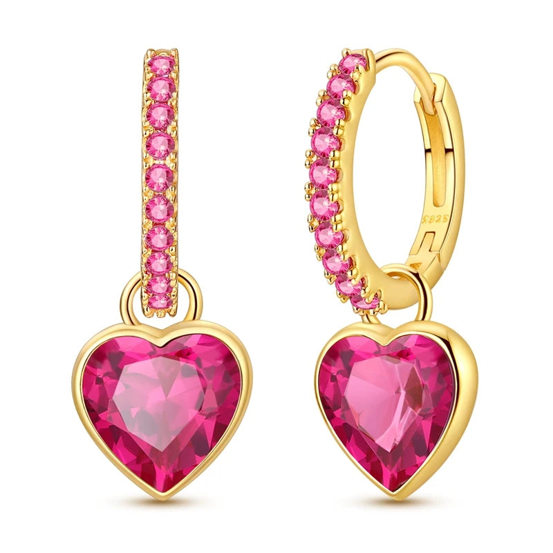Orstarry 925 Sterling Silver Crystal Circular Eardrops Drop Earrings Women Earrings Charm Fashion Versatile Party Jewelry Gifts